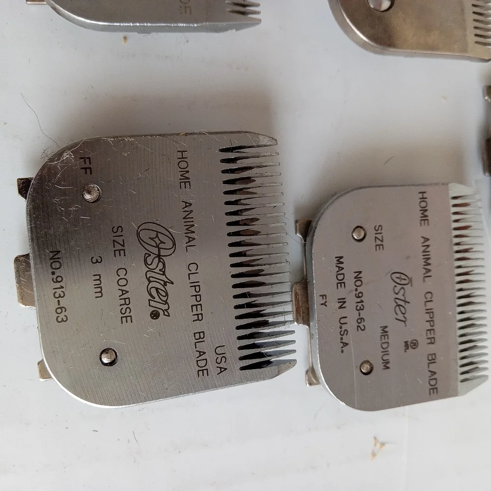 Lot of Oster Blades Detachable Clip